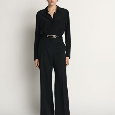 Veronika Maine Wool Wide Leg Pant - Image 1