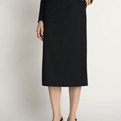 Veronika Maine Wool Pencil Skirt - Image 2