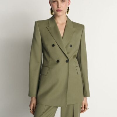 Veronika Maine Wool Blend Double Breasted Blazer - Image 2