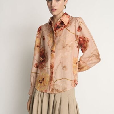 Veronika Maine Whisper Poppy Blouse - Image 2