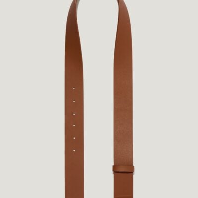Veronika Maine Vm Buckle Cognac Leather Belt - Image 2