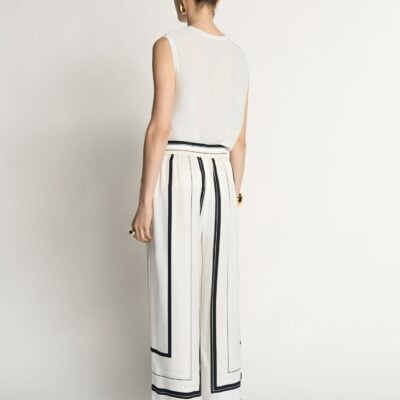 Veronika Maine Twill Scarf Print Pant - Image 2