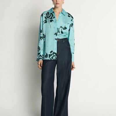 Veronika Maine Stamp Floral Shirt - Image 1
