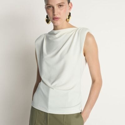 Veronika Maine Soft Draped Top - Image 2