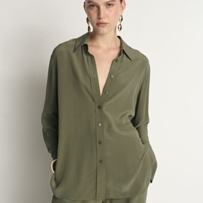 Veronika Maine Silk Relaxed Shirt - Image 2