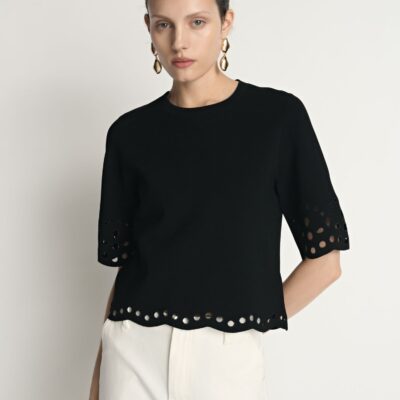 Veronika Maine Lace Milano Top - Image 1