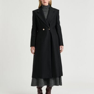 Veronika Maine Italian Light Wool Double Breasted Coat - Image 2