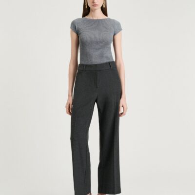Veronika Maine Houndstooth Wide Leg Pant - Image 1