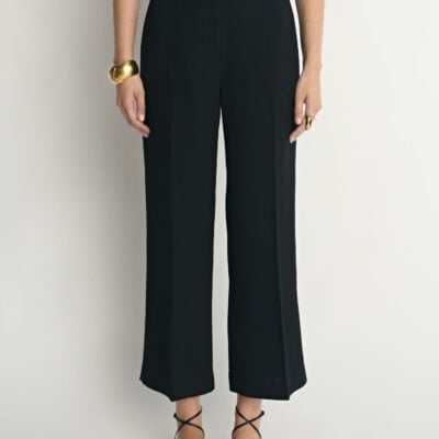 Veronika Maine Double Weave Cropped Flared Pant - Image 2