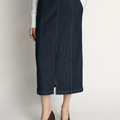 Veronika Maine Denim Pencil Skirt - Image 2
