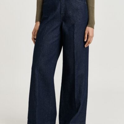 Veronika Maine Dark Indigo Wide Leg Jean - Image 1