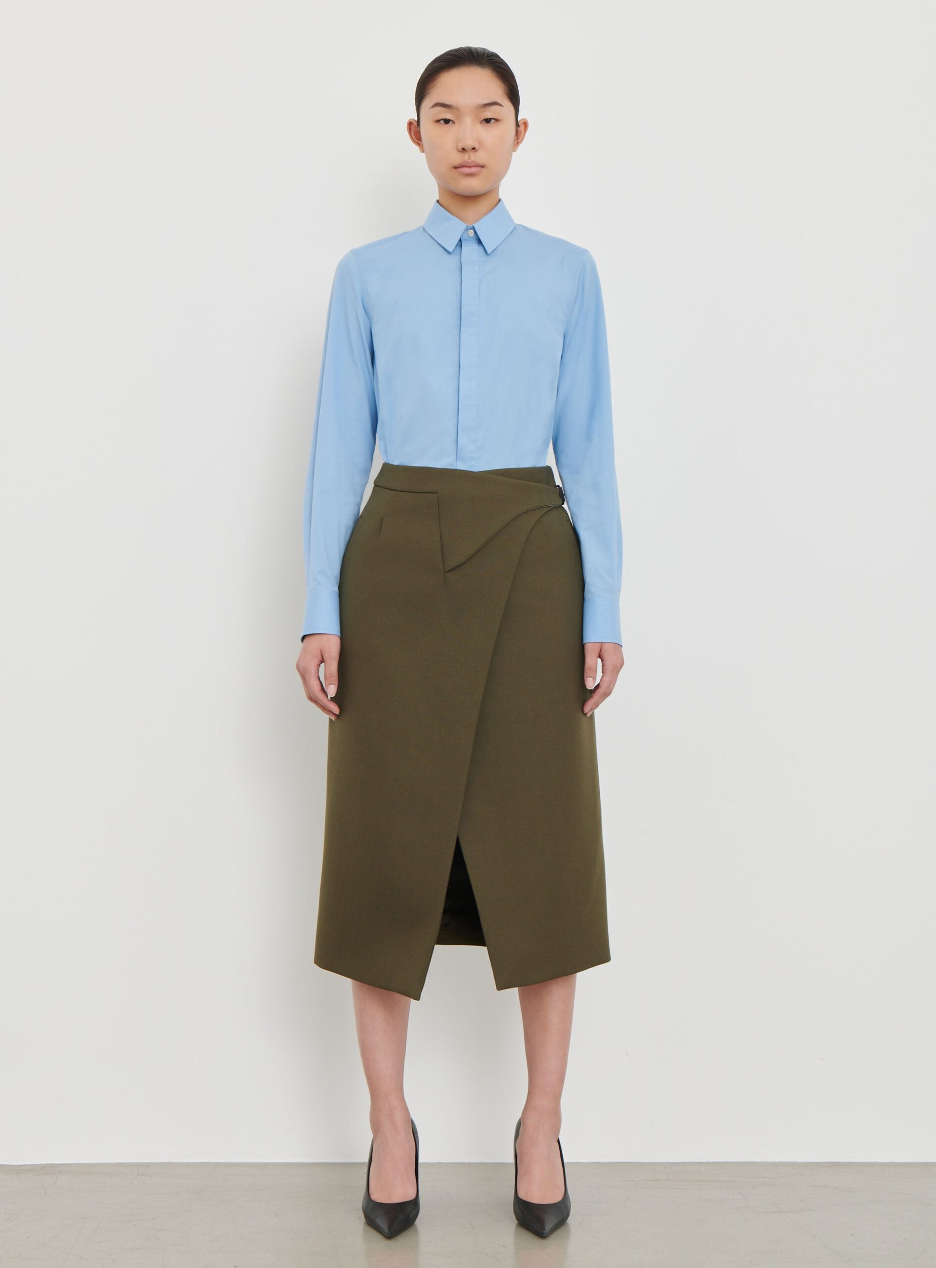 WARDROBE.NYC Wrap Skirt Midi - Image 1