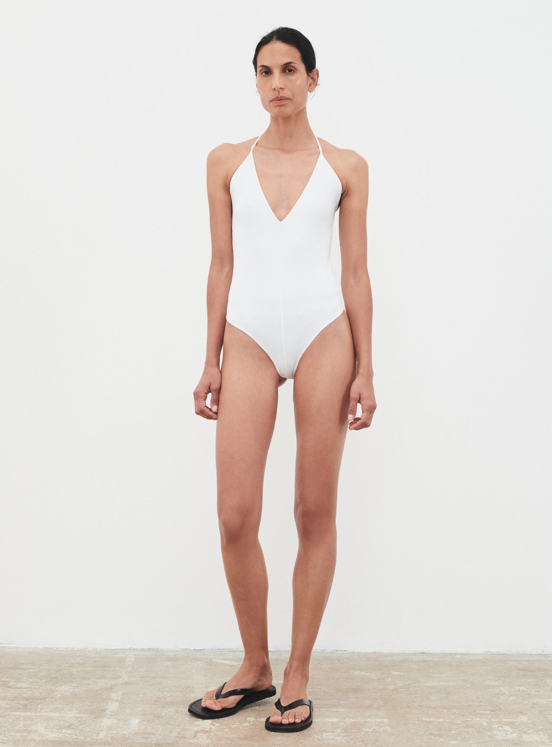 WARDROBE.NYC V-Neck Bodysuit - Image 1