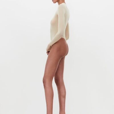 WARDROBE.NYC Sheer Bodysuit - Image 2