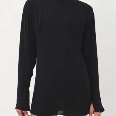 WARDROBE.NYC Sheer Blouse - Image 1
