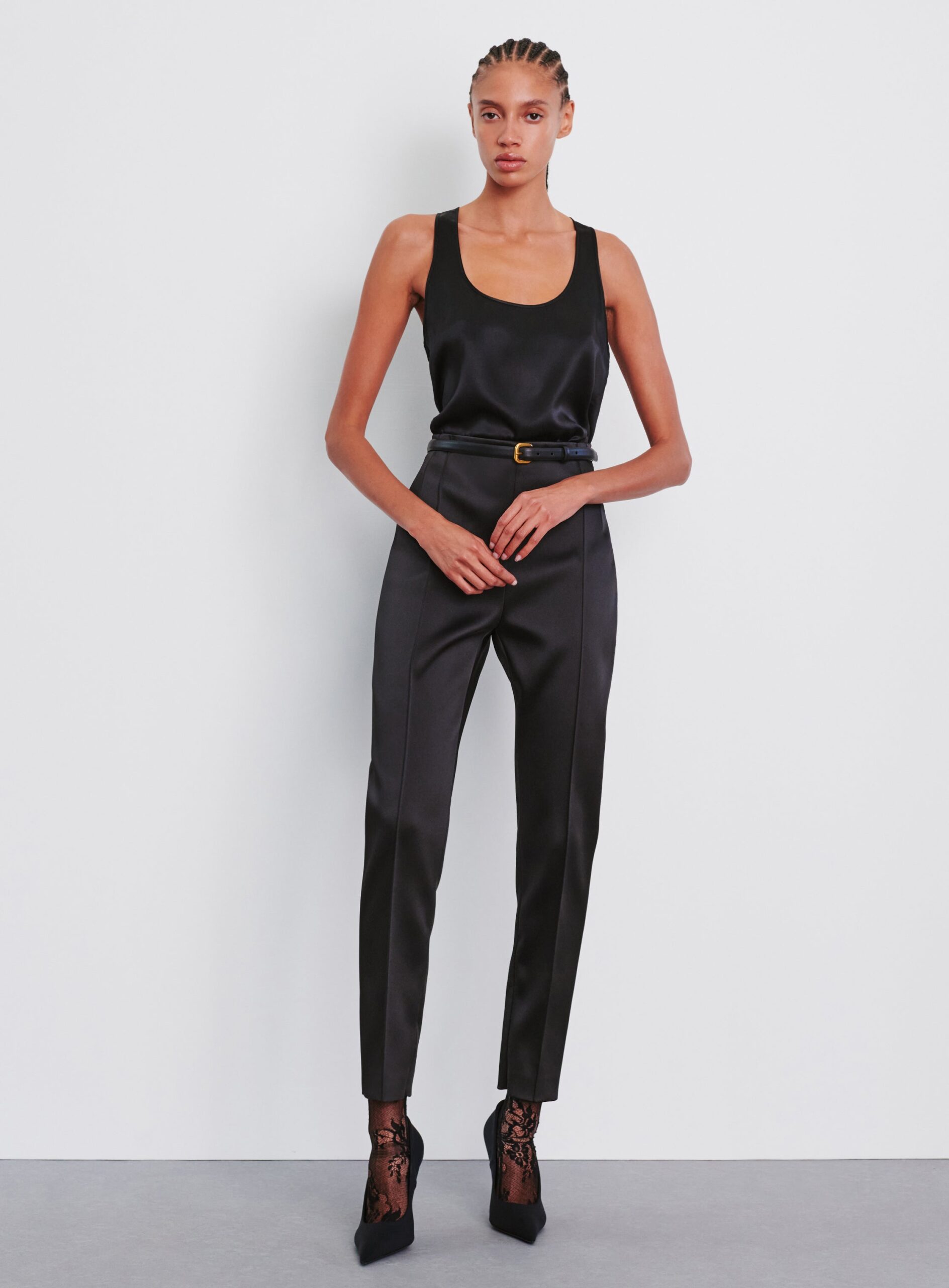 WARDROBE.NYC Satin Oversize Tank - Image 1