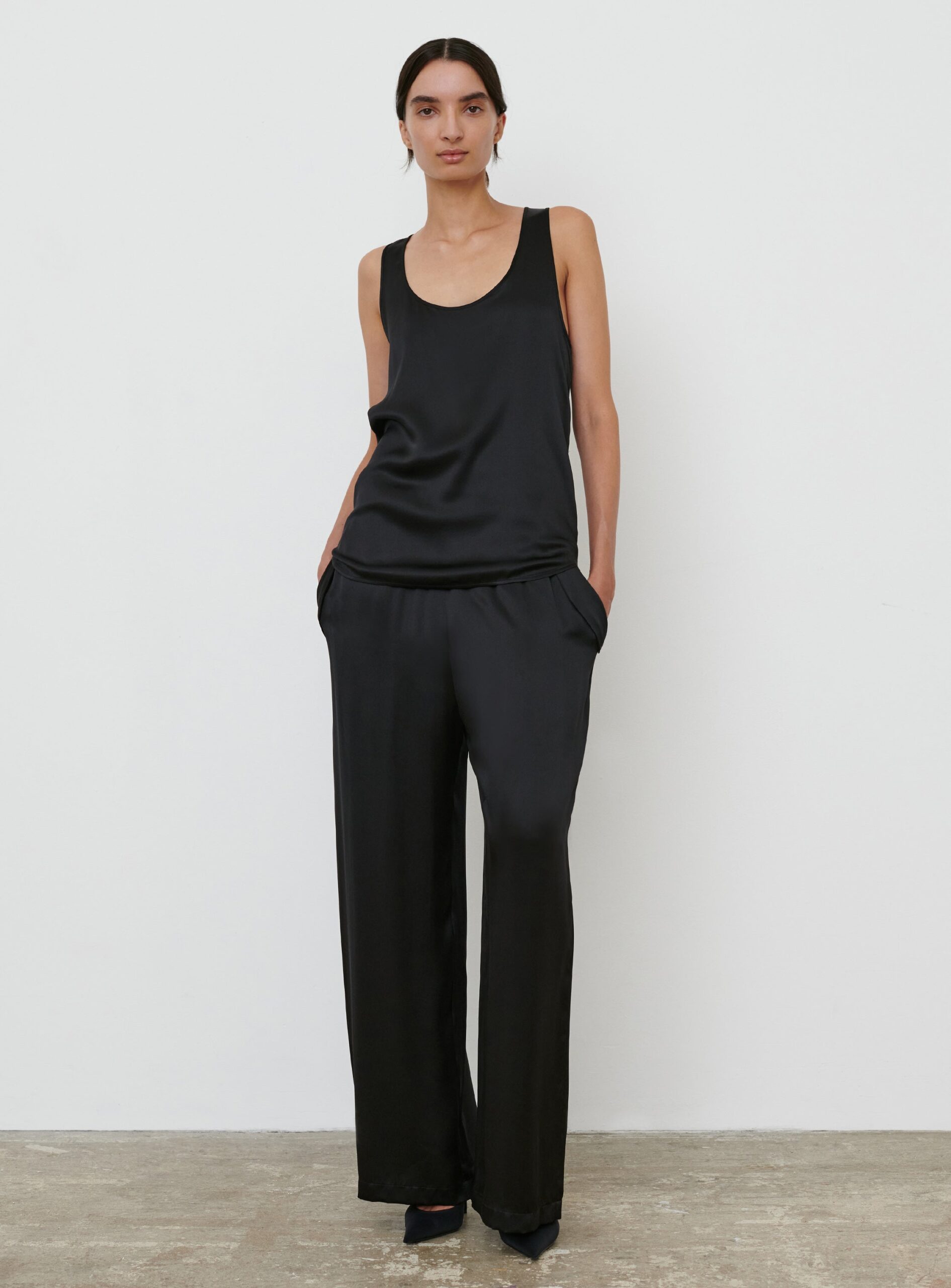 MNWRD140826071446036_3 WARDROBE.NYC Satin Oversize Tank - Image 3