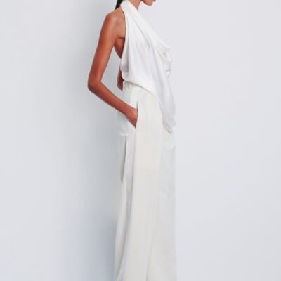 WARDROBE.NYC Satin Halter Blouse - Image 2