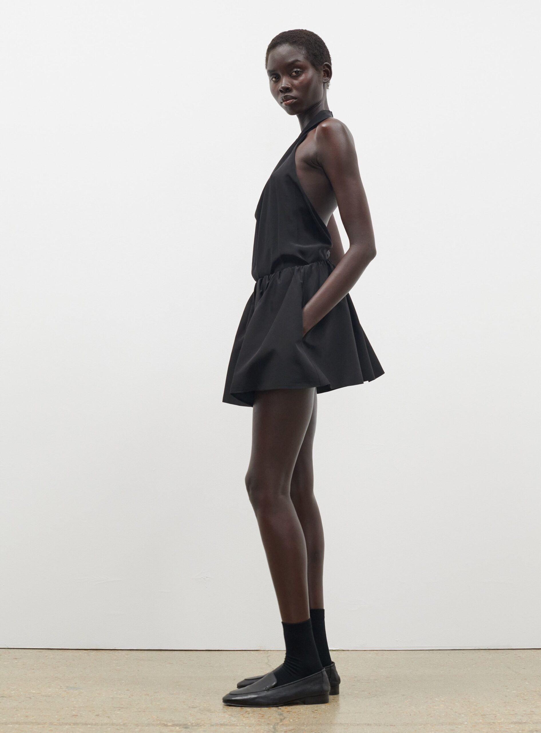 MNWRD140826071446038_2 WARDROBE.NYC Ruched Skirt Mini - Image 2