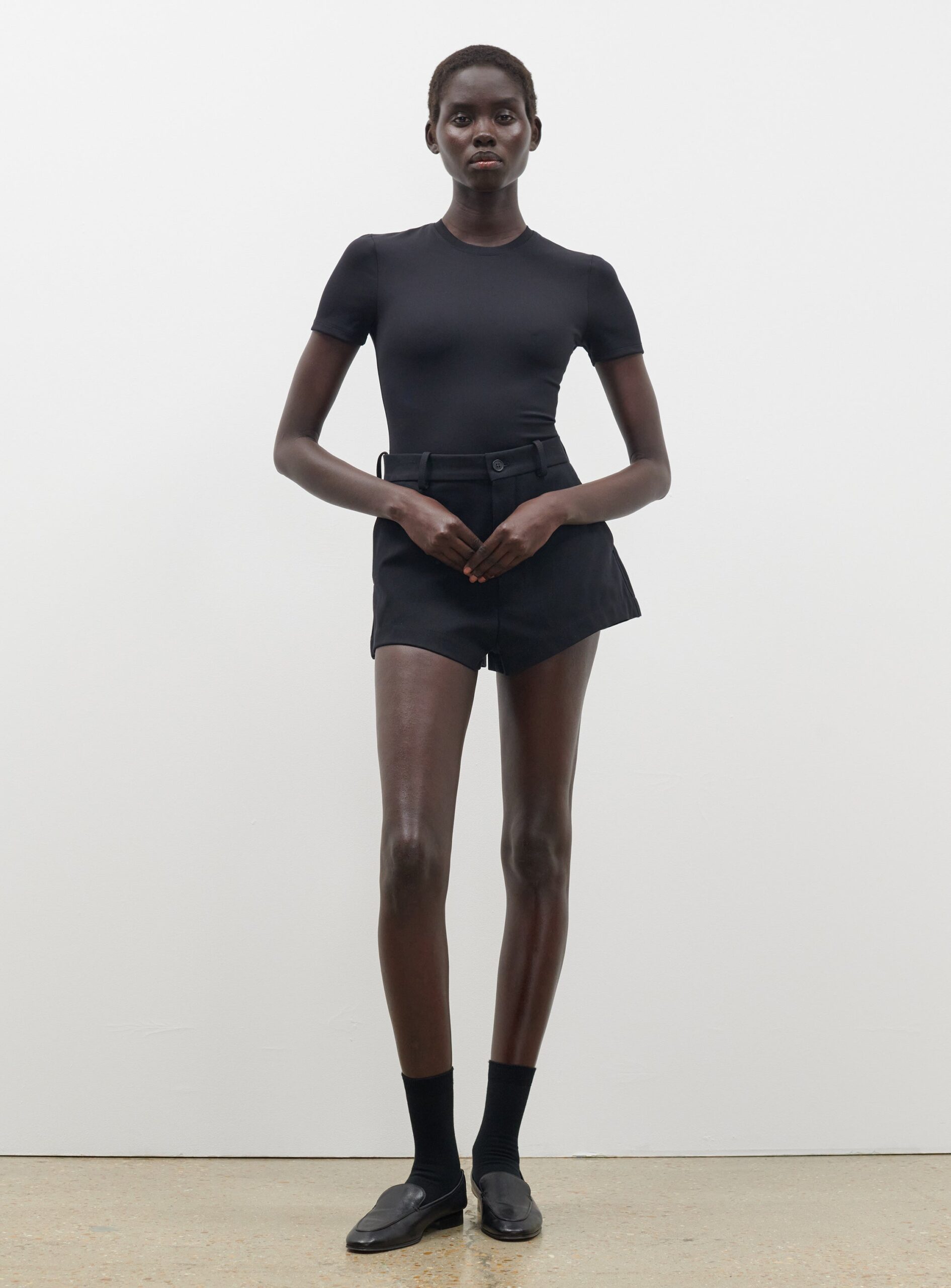 WARDROBE.NYC Opaque Tee Bodysuit - Image 1