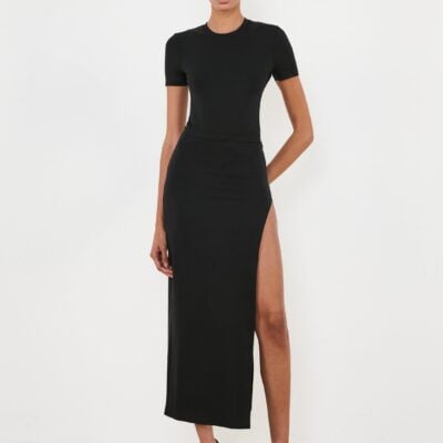 WARDROBE.NYC Opaque Scoop Skirt - Image 1