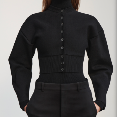 WARDROBE.NYC Matte Cardigan - Image 2