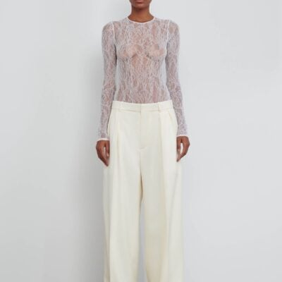 WARDROBE.NYC Low Rise Tuxedo Trouser - Image 2