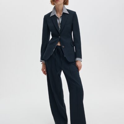 Rag & Bone Siena Wool Side-Stripe Pants