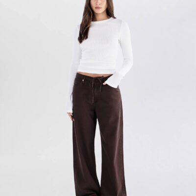 Rag & Bone Phoebe Drawstring Wide-Leg Jean