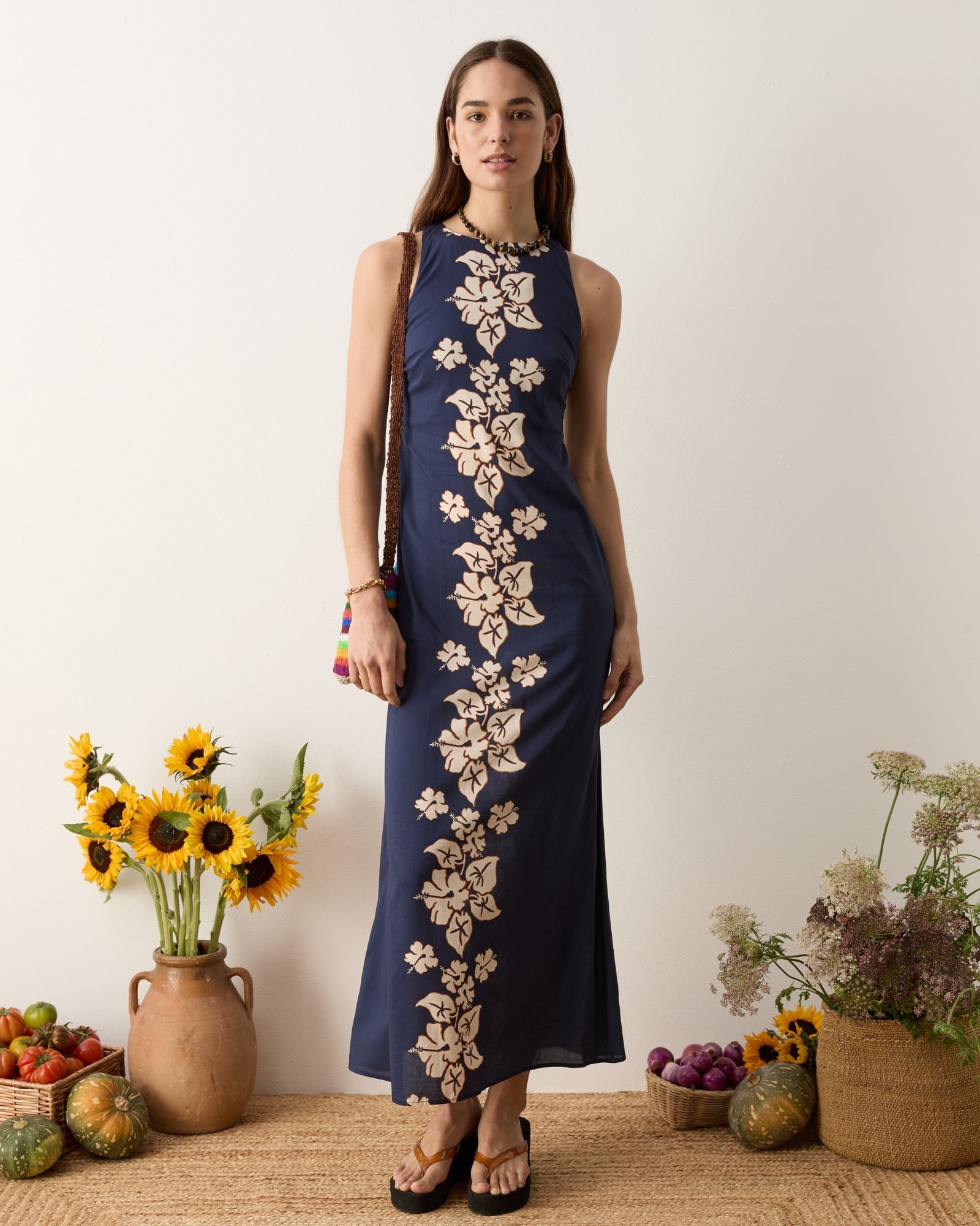 BOTEH Palmetto Column Maxi Dress