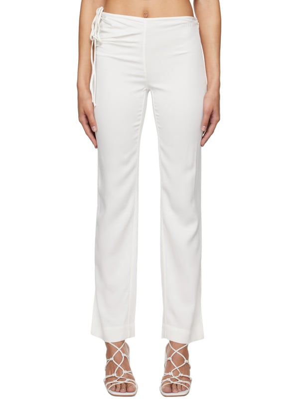 Christopher Esber White Bertoia Trousers