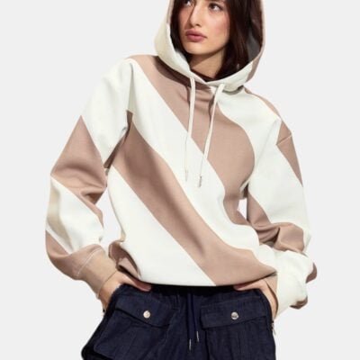 Cynthia Rowley Drew Striped Hoodie