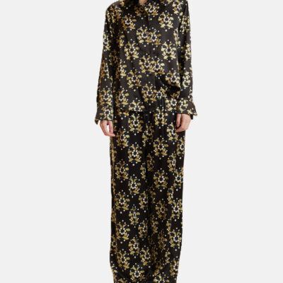Cynthia Rowley Silk Wide Leg Pants