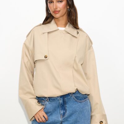 Dazie Muse Trench Bomber Jacket