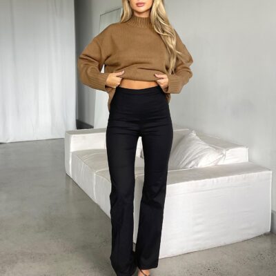 Dazie It Girl Fitted High Waisted Pants