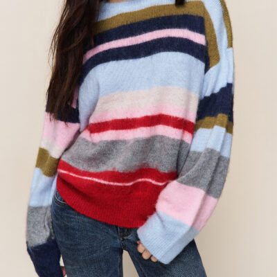 Guizio Oversized Stripe Knit Jumper