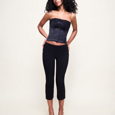 Guizio Straight Leg Capri Pants
