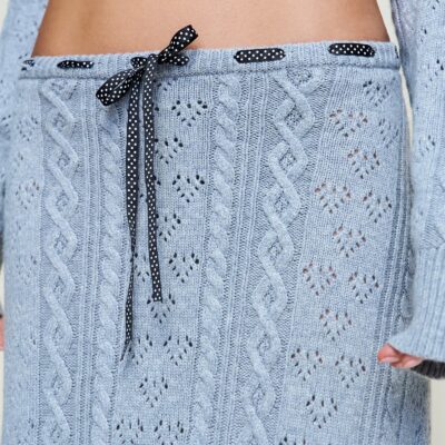 Guizio Cable Knit Skirt
