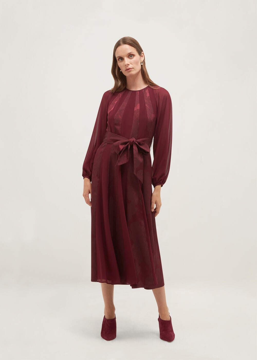 Hobbs Loren Jacquard Dress