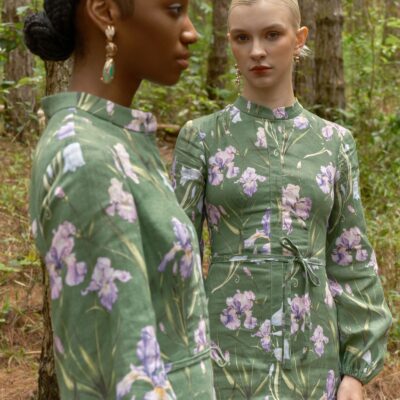 JUSTIN TONG Eira Linen Mini Dress