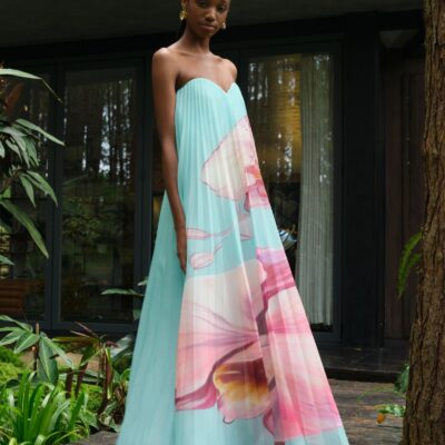 JUSTIN TONG Amelie Pleated Dress