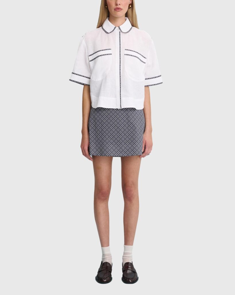 LOVAAN Olive Mini Skirt