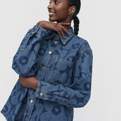 Marimekko Maridenim Vaihe Unikko jean shirt