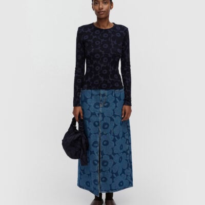 Marimekko Vaihde Unikko Rib jersey shirt