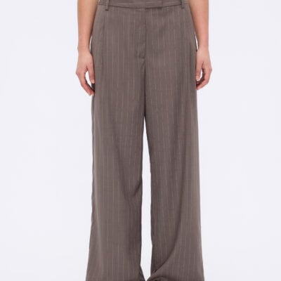 Minima Esenciales Lior Wool Pinstripe Tailored Pants