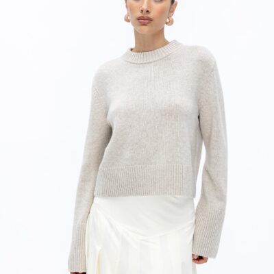 Minima Esenciales Talen Merino Wool Cashmere Blend Jumper
