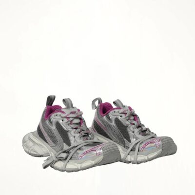 BALENCIAGA 3xl Sneaker in Grey/white/pink Grey / 35