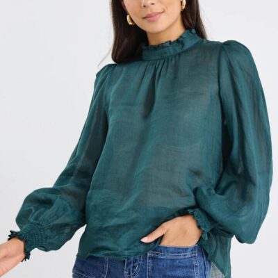 By Rosa. Poet Forest Long Sleeve High Neck Top