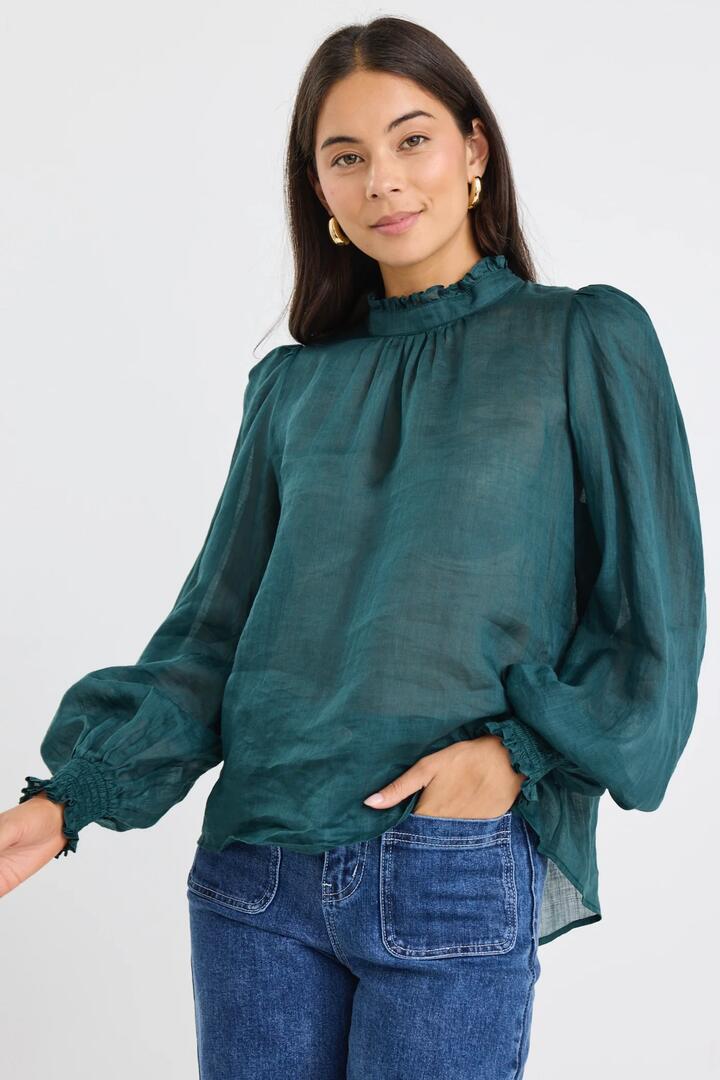 By Rosa. Poet Forest Long Sleeve High Neck Top