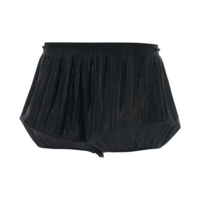GIVENCHY Pleated Structured Shorts in Black / 36